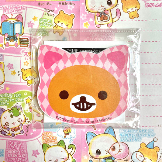 Rilakkuma 15th Anniversary in Wonderland Cat-shaped Mug Badge and Magnet