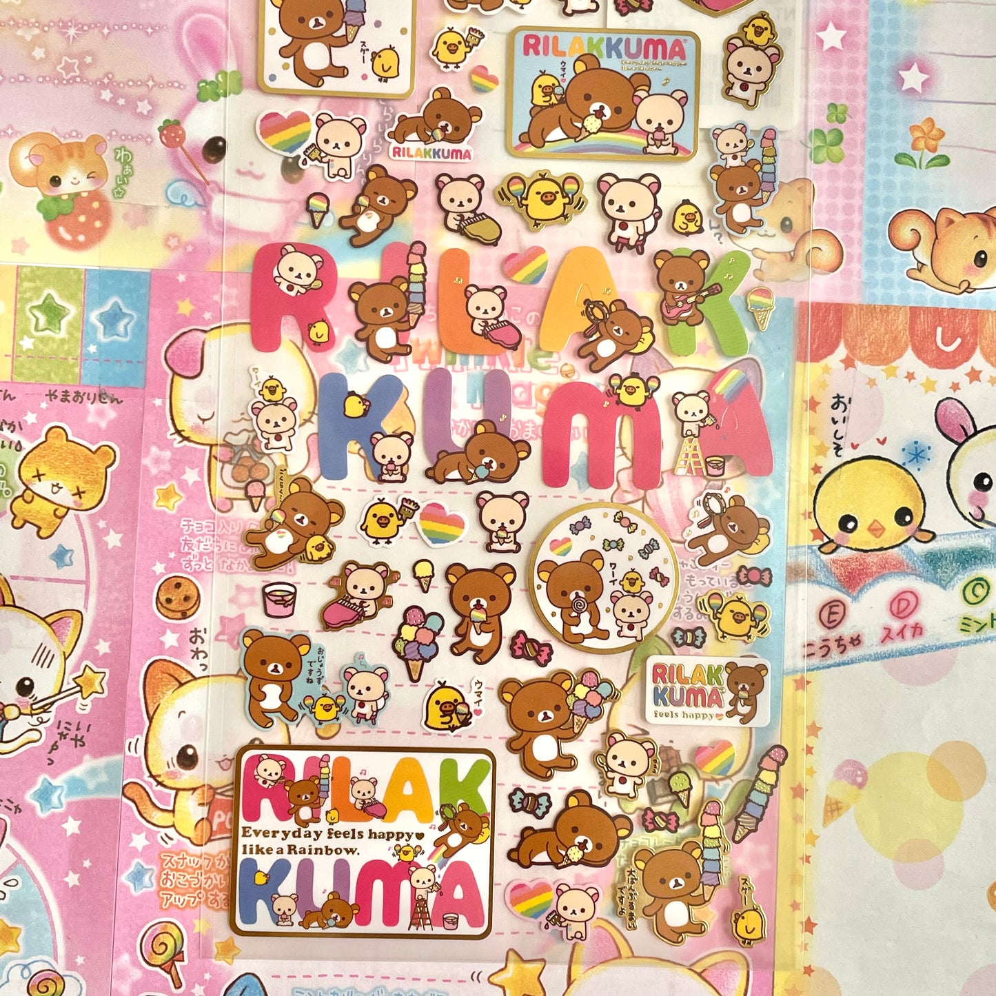 Rilakkuma Clear Sticker Sheet