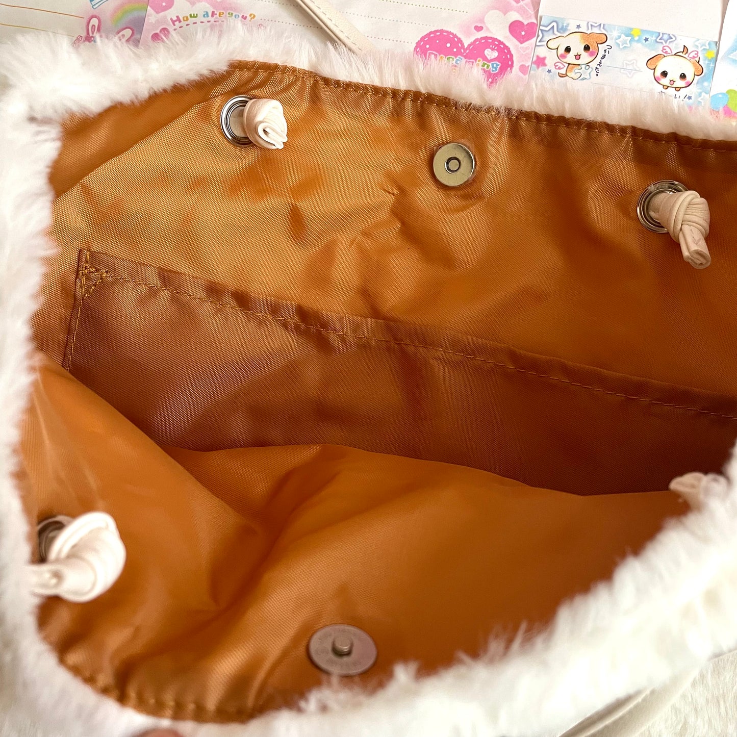 Korilakkuma 20th Anniversary Fur Tote Bag