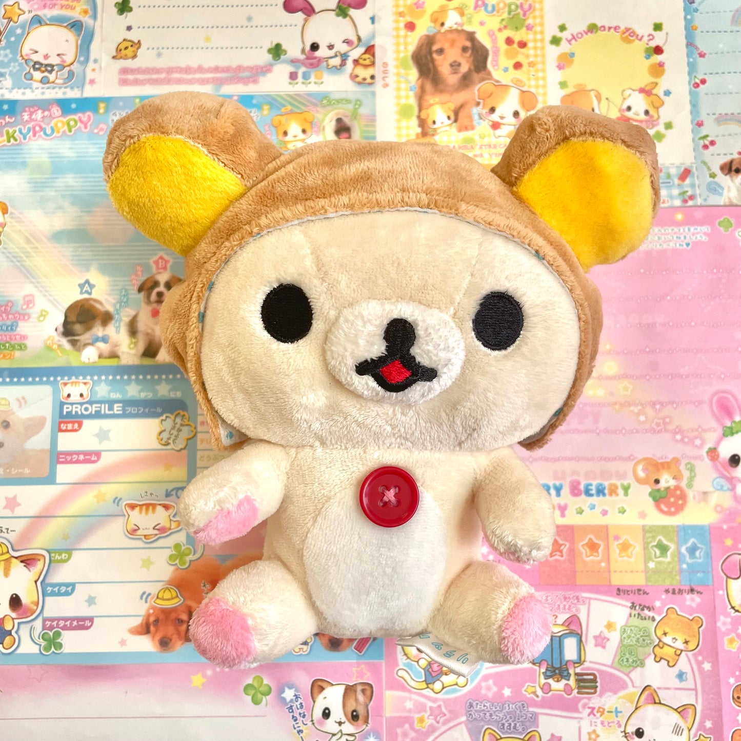 Korilakkuma with Rilakkuma Hat Small Plush