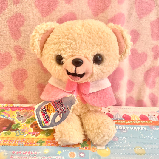 NS FaFa Bear Pink Warm Winter Cape Plush