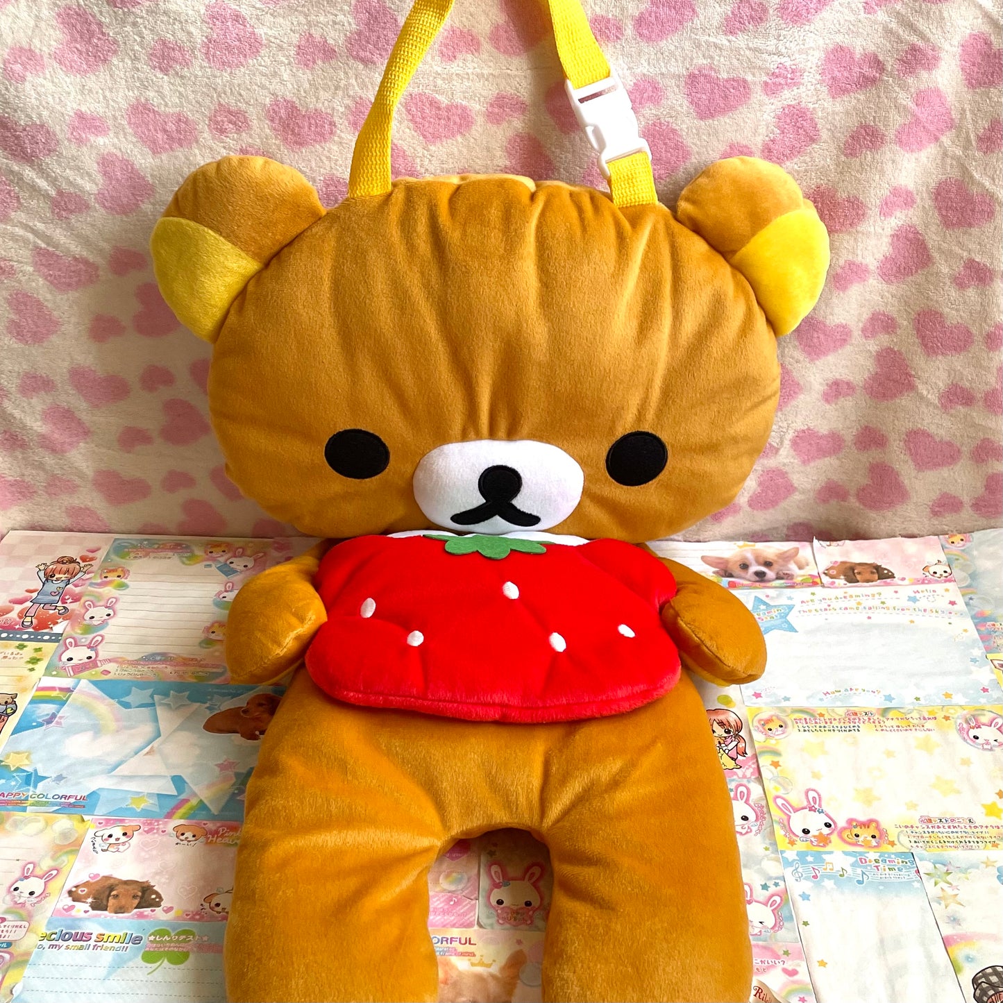 Rilakkuma Strawberry Car Seat Cushions