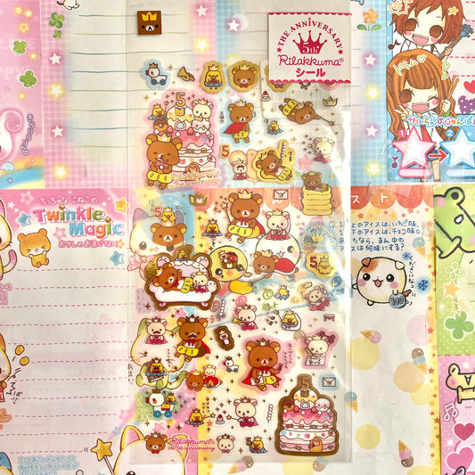 Rilakkuma The Anniversary Clear Sticker Sheet