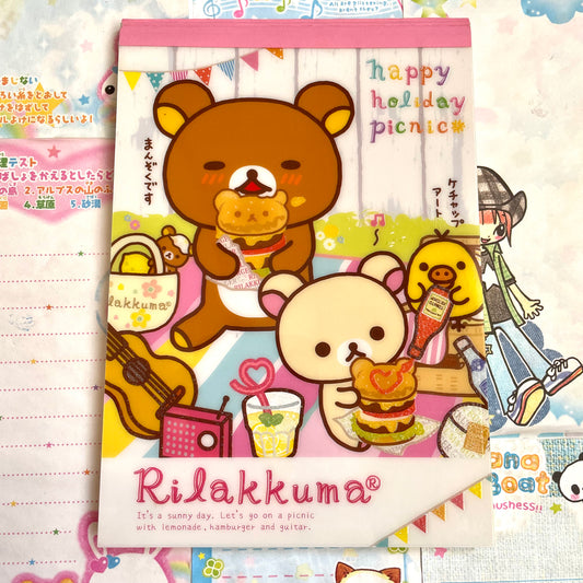 Rilakkuma Happy Holiday Picnic Memo Pad