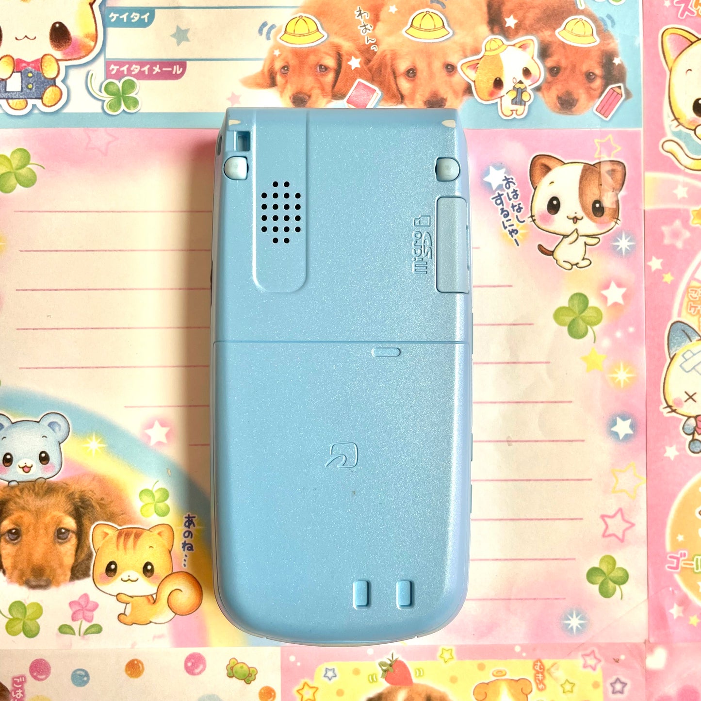 P703i Blue Gaspard et Lisa Prototype Flip Phone