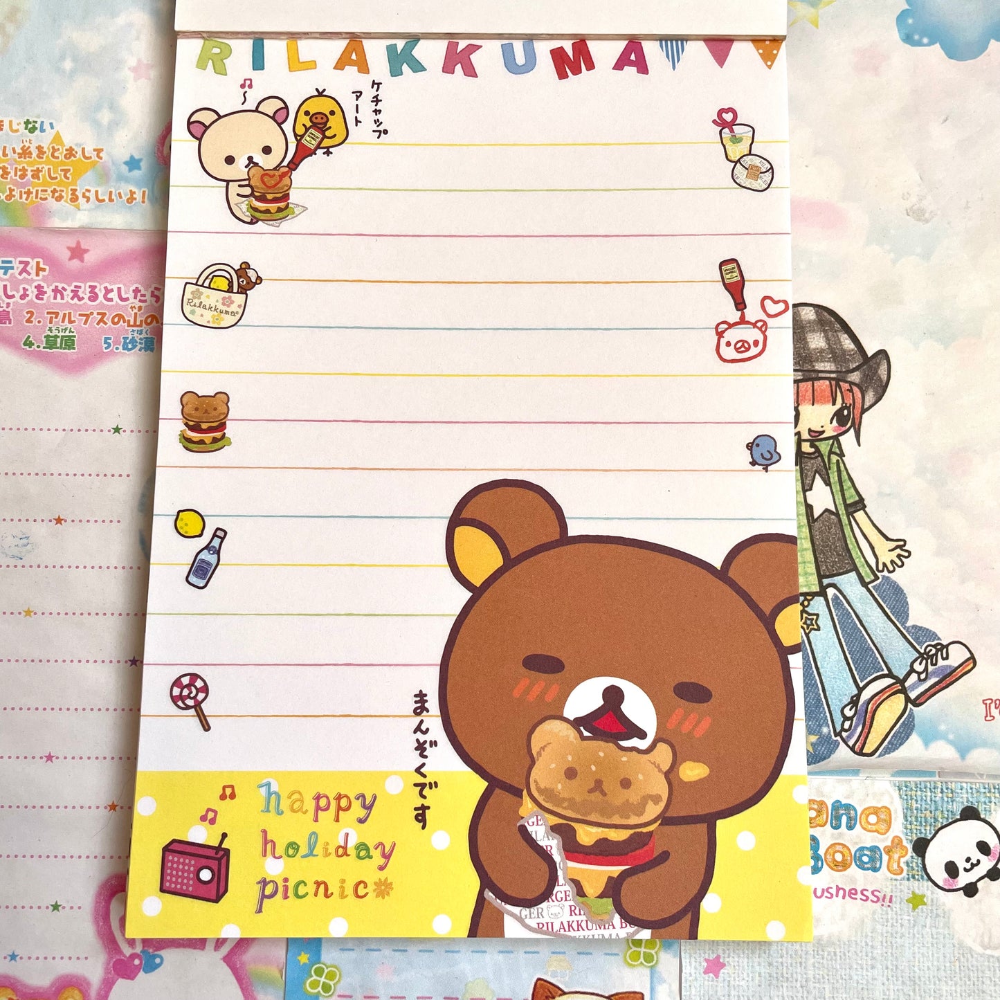 Rilakkuma Happy Holiday Picnic Memo Pad