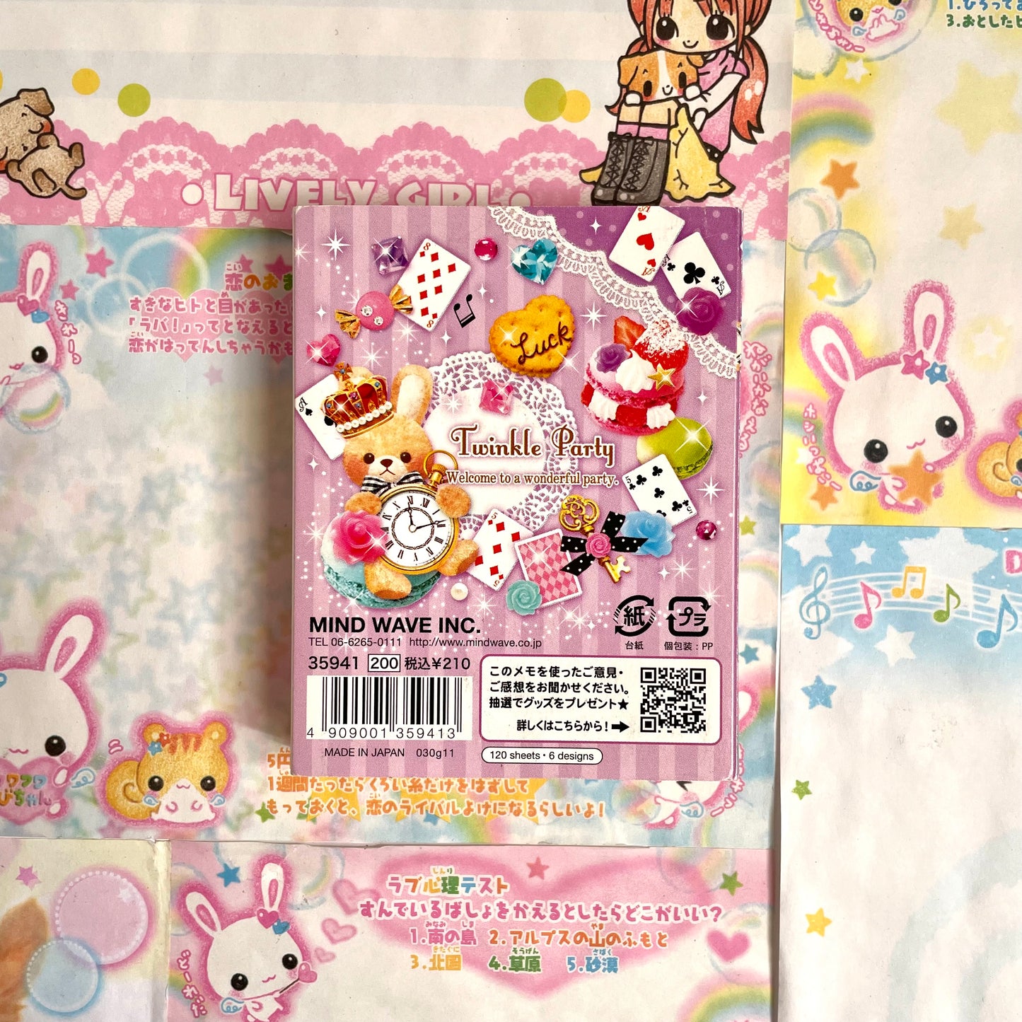 Twinkle Party Memo Book